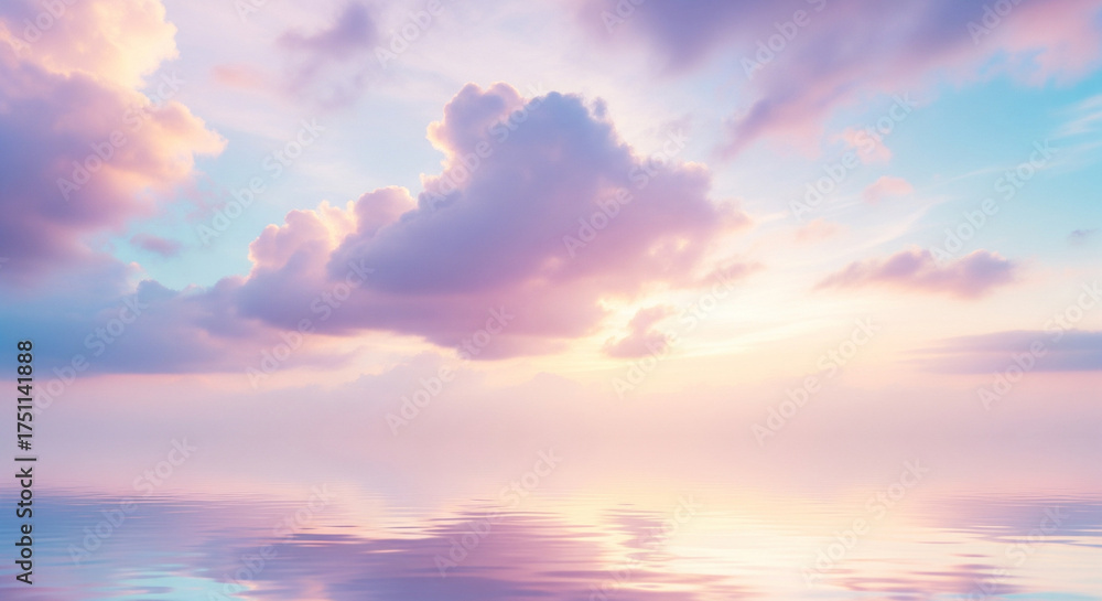 Obraz premium Dreamy minimalist cloud landscape