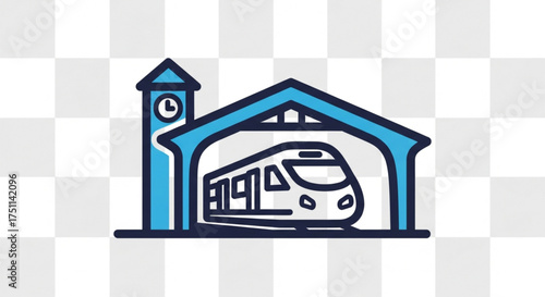 Train station, a building where passenger trains stop for loading and unloading, providing access to rail transport