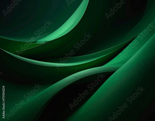 Dramatic Lighting Background Wallpaper Mysterious Dark Portrait Abstract creating Mood View, Cinematic Render Green Solid 3D 85mm