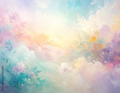 Dreamy Background Wallpaper Peaceful Pastel Detail, Atmosphere Light Gouache White Macro fostering Solid Abstract Soft