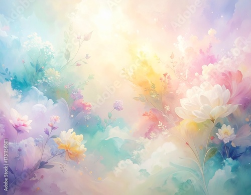 Dreamy Macro Pastel White fostering Detail, Wallpaper Atmosphere Soft Light Peaceful Gouache Abstract Background Solid