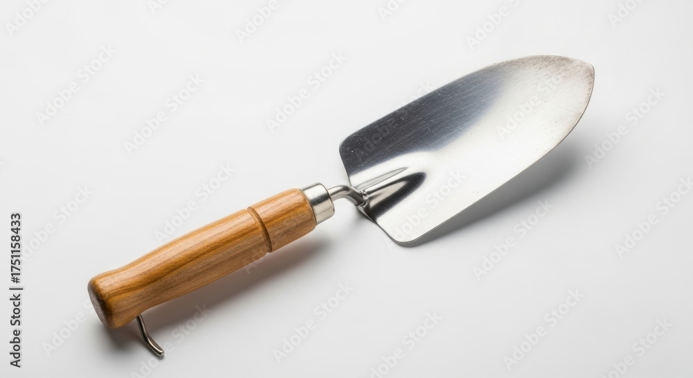 Fototapeta premium Steel Trowel Tool Isolated on White Background