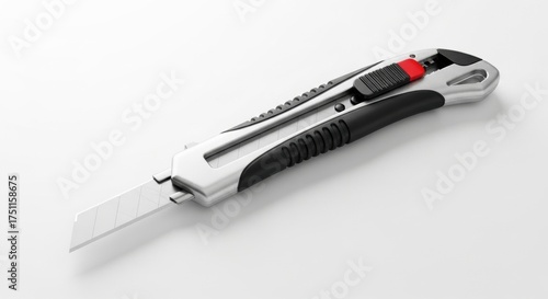 Utility Knife Tool Isolated on White Background