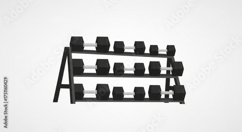Dumbbell rack weight set gym equipment fitness training strength workout exercise free weights home gym 100lb