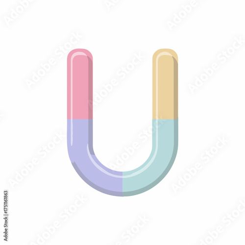 Sleek Magnet Minimalist Vector Icon