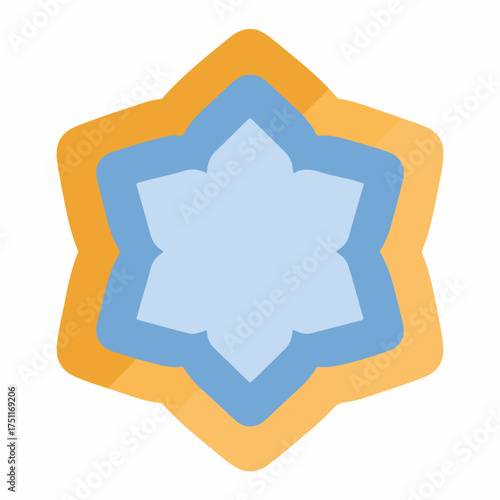 Modern Star Icon in Two Colors