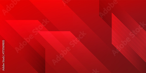 Abstract lines pattern technology on red gradients background. EPS 10