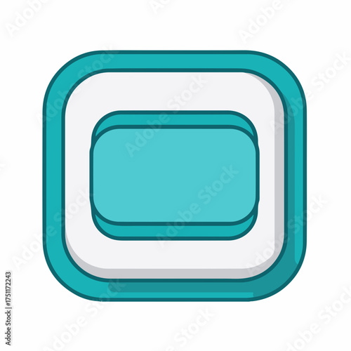 Minimalist Subscription Icon in Two Tones