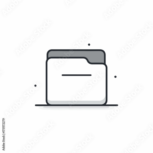 Sleek Subscription Icon in Flat Design