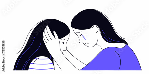 Support Comfort Empathy Woman comforting friend with empathy, expressing care and support