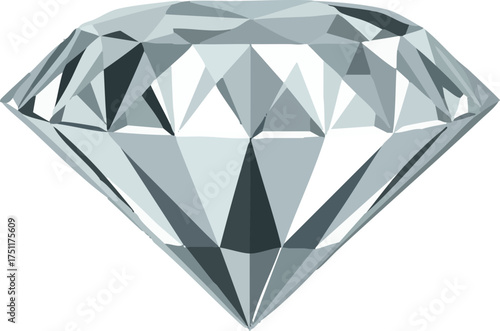 A sparkling cut diamond shines brightly against a plain white background