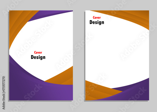Book Cover Design templates and designs for brochures, magazines, annual reports and company profiles, Vector Illustrations
