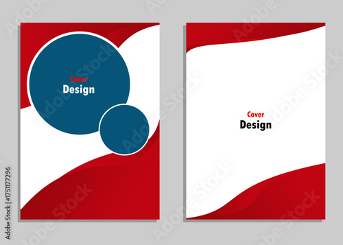 Book Cover Design templates and designs for brochures, magazines, annual reports and company profiles, Vector Illustrations
