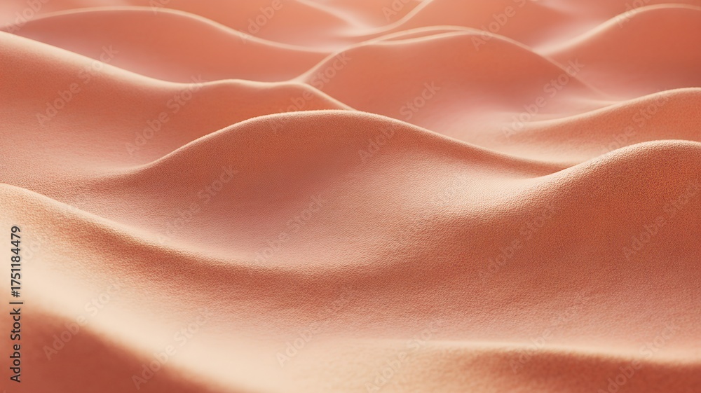 Fototapeta premium Abstract Soft Orange Waves with Subtle Texture background.