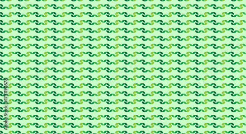 Repeating Modern Green Shades Ribbon Pattern

