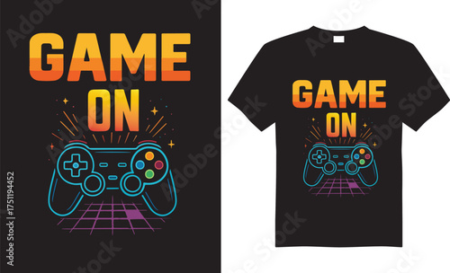 Gaming Graphic Vector t-shirt Design.