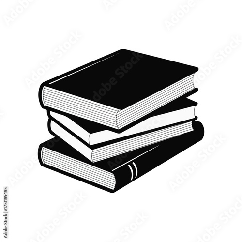 black book simple icon illustration