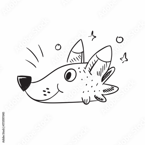 Cute Animal Doodle Set – Hand-Drawn Vector Illustrations of Pets and Wildlife