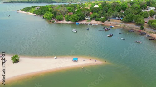 Aerial drone footage over 