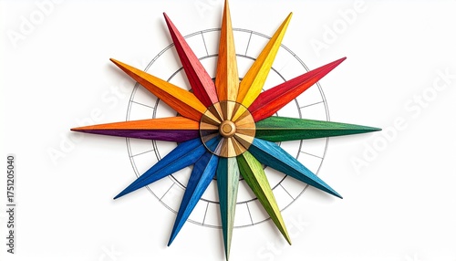 colored pencils isolated on white