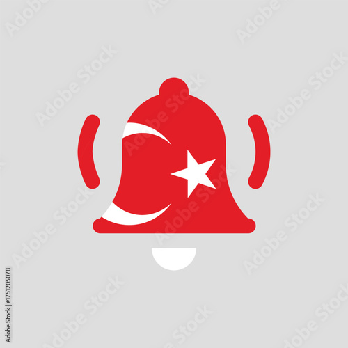 Turkey Flag in Alaram Icon