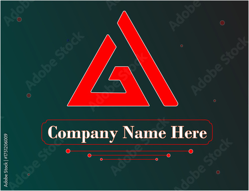 AG a g letter design logo logotype concept with serif font and elegant style vector illustration.