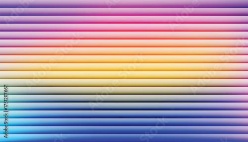 Horizontal Gradient Stripes with Soft Shadows abstract