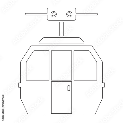 Cable Car Outline