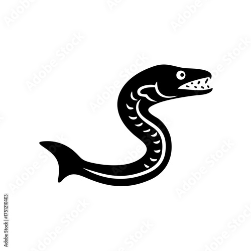 Aggressive Snake Head - Striking Serpent Mascot