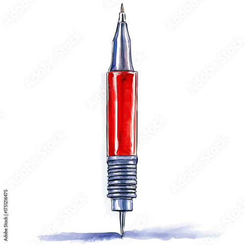 watercolor of Soldering Iron, vector, isolated on a white background.