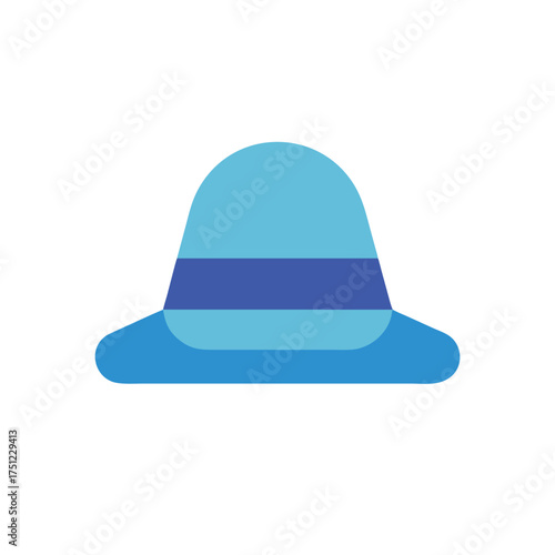 blue hat isolated on white