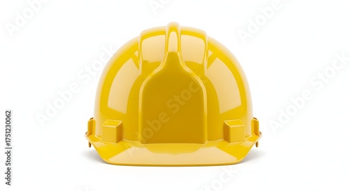 Yellow hard hat safety construction equipment protective headgear worker gear