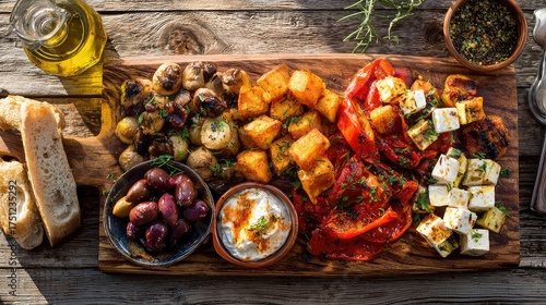 Spanish Vegetarian Tapas Platter, Vegan Tapas Platter