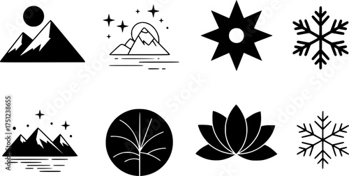 Weather conditions illustration showing rain sun wind and snow seasonal changes and effects vector art editable stock vector illustration
