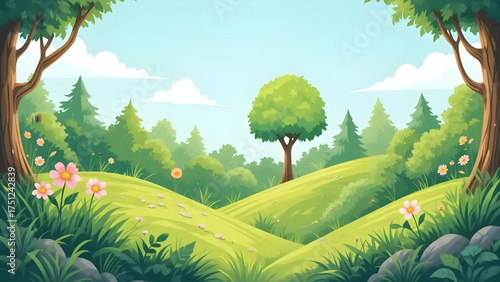 Landscape with trees