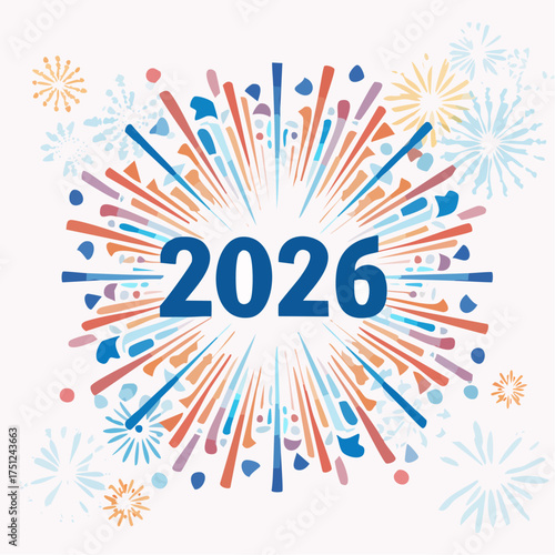 Circular diagram representing the year 2026, with road-like segments.