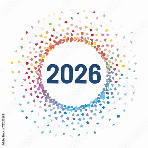 Circular diagram representing the year 2026, with road-like segments.