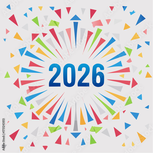 Circular diagram representing the year 2026, with road-like segments.