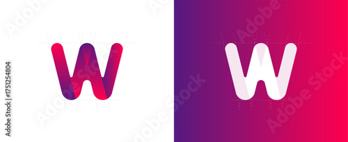 Creative idea logo template. logo idea vector design. letter w, letter h logotype design for your company