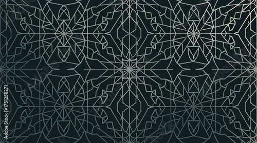 Intricate geometric patterns shifting and transforming with subtle animation, creating a mesmerizing and modern abstract background animation loop