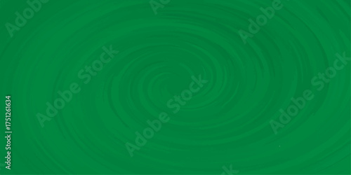 Abstract green background with swirling blue light and liquid water ripples, a circular wave texture design
