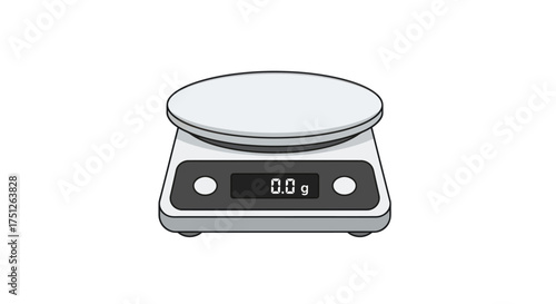 Modern Digital Kitchen Scale for Accurate Food Weighing.