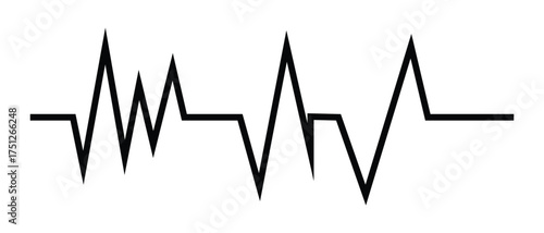 Heartbeat icon, lifeline icon, heartline icon, lifeline heart icon, life line heartbeart icon.