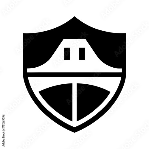 Highway Sign Black Silhouette Vector Symbol