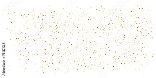 Gold Dot Confetti on White Background, Luxury Golden Glitter Dots Overlay, Elegant Gold Confetti Pattern Texture