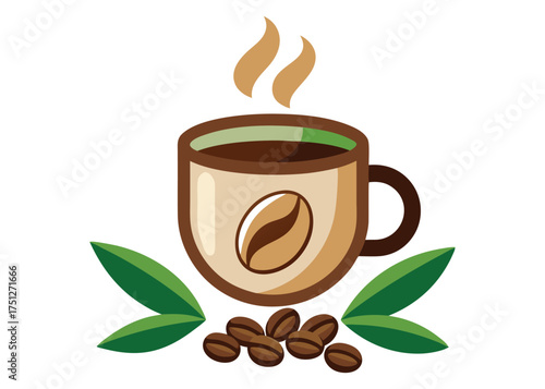 Coffee Illustration for Cafe and Beverage Design