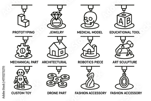 Toy model tool d printing vector drone applications part sculpture automotive icon