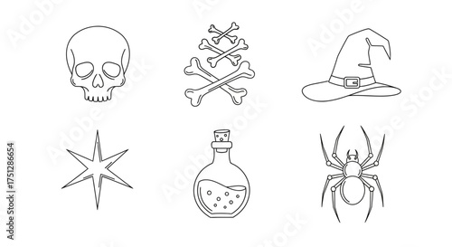 Halloween Icons Collection For Design