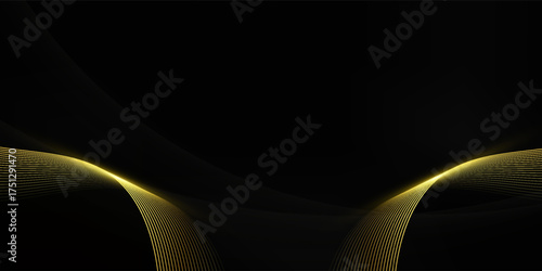 Black background with elegant effect. Vector illustration.