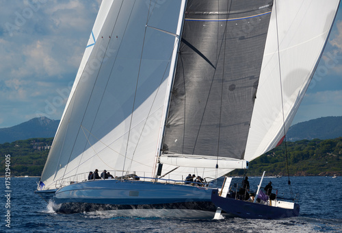 sailing on the sea